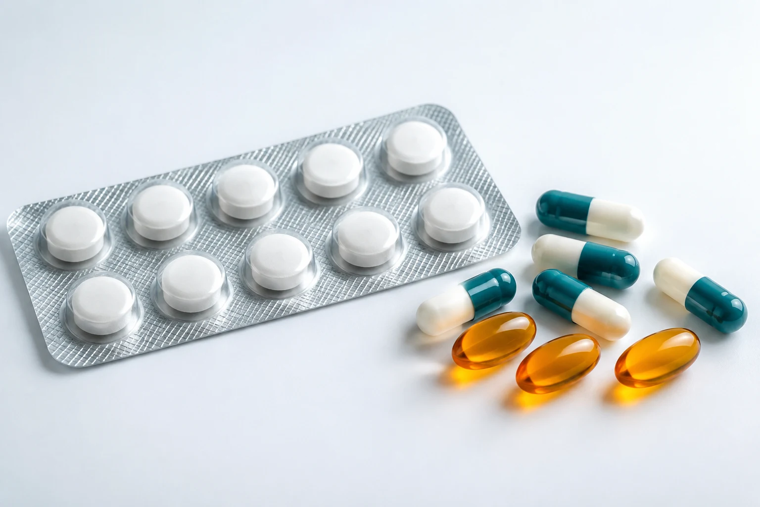 Illustrative tablets and capsules representing Sigaram's oral formulation range